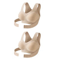 FallSweet Wireless Posture Correction Bra for Women Seamless Push Up Bralette with Cross Back Support for Daily Shaping Lingerie
