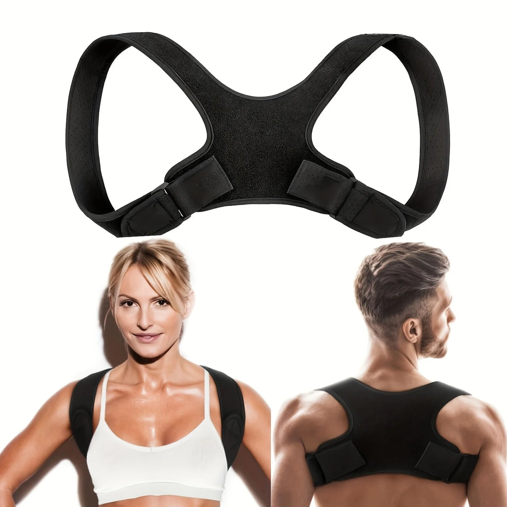 Adjustable Posture Corrector Back Support Belt- Breathable, Non-Slip, Ergonomic Support for Improved Posture, Suitable for Sitti