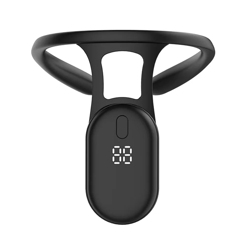 Posture Adjuster LCD Display Silicone Back Brace Invisible Vibration Reminder USB Rechargeable for Office Study Adult Kids