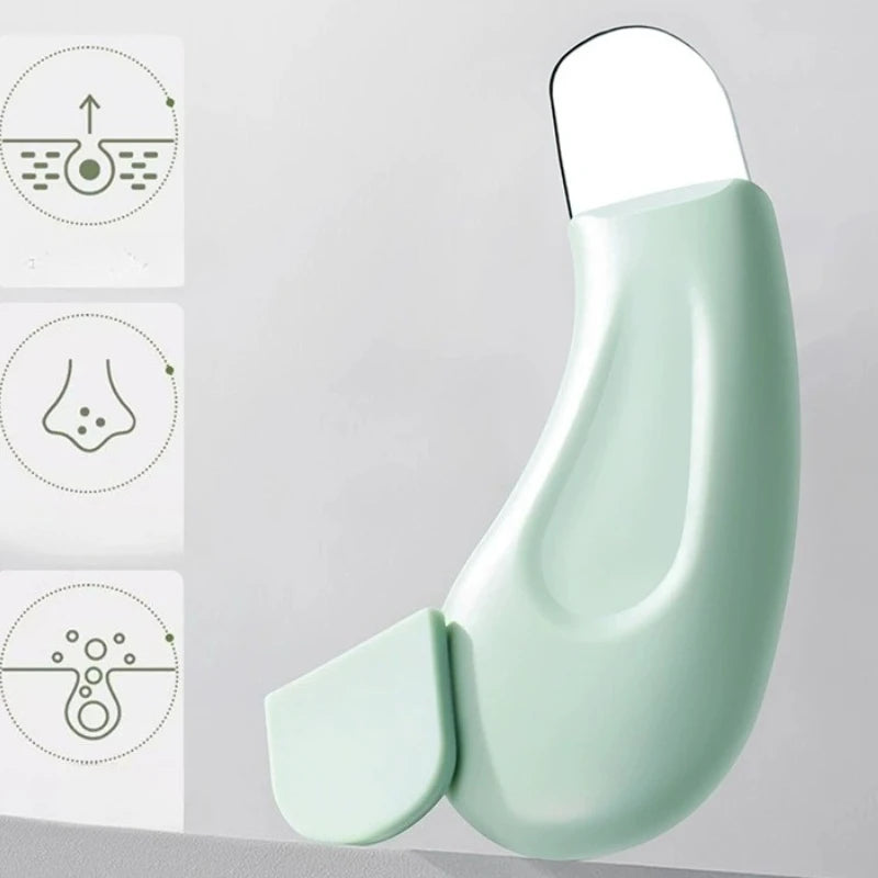 1pc Blackhead Removal Tools, Silicone Nose Blackhead Remover, Green And Pink Blackhead Remover, Facial Scraper, Deep Cleansing M