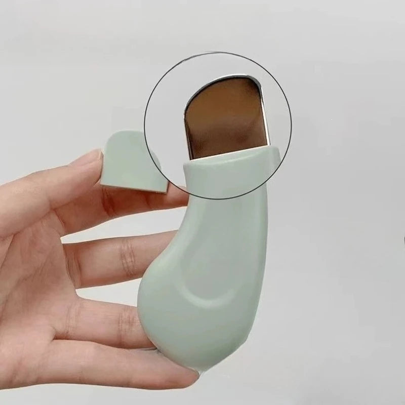 1pc Blackhead Removal Tools, Silicone Nose Blackhead Remover, Green And Pink Blackhead Remover, Facial Scraper, Deep Cleansing M