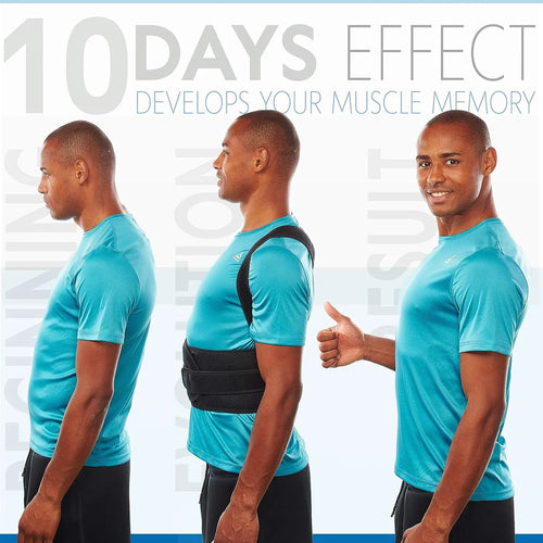 Back Brace Posture Support for Women and Men, Shoulder Straightener, Adjustable Full Back Support for Upper and Lower Back